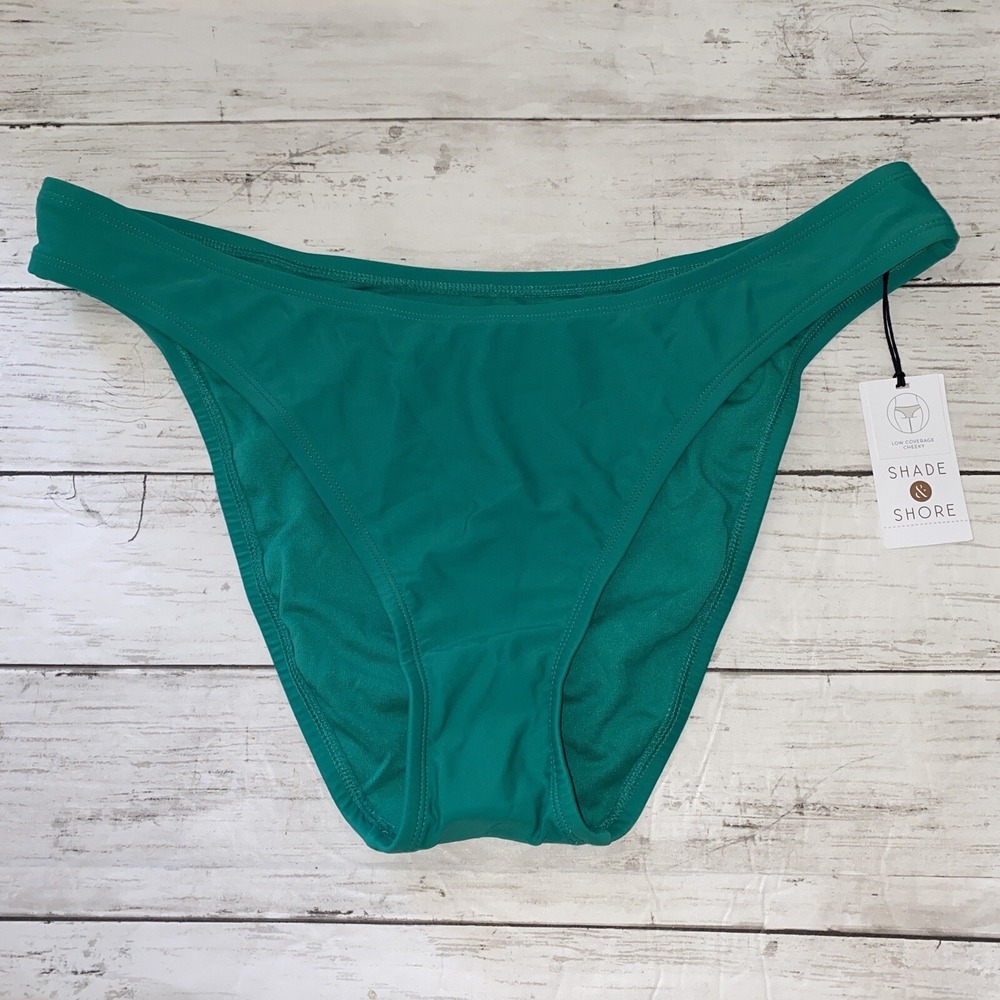 Shade & Shore Bikini Bottom Green Swim Target Cheeky NEW Size XL